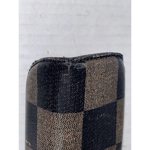 Vintage FENDI Italy Brown Classic Checkered Sunglass CASE ONLY - Picture 9 of 16